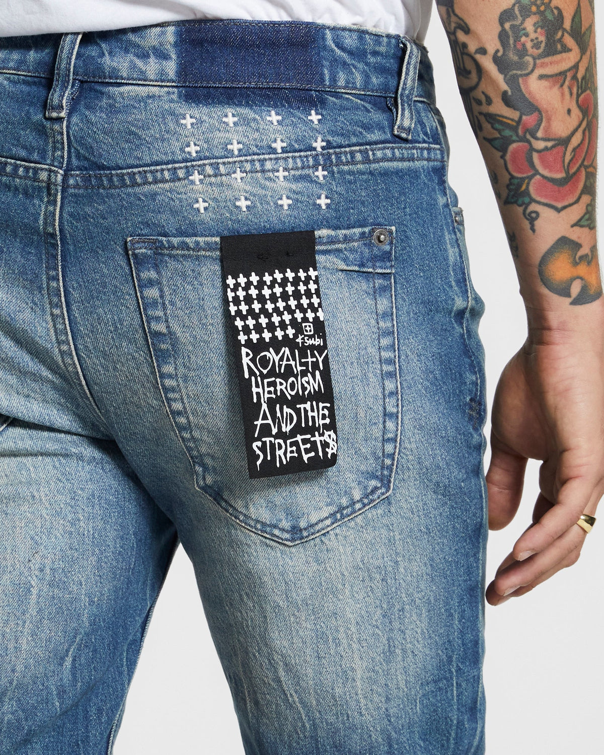 Mens Van Winkle High Rage Skinny Denim Jeans - Denim