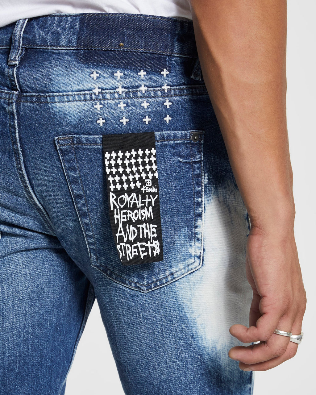 Mens Van Winkle The Heavens Skinny Denim Jeans - Denim