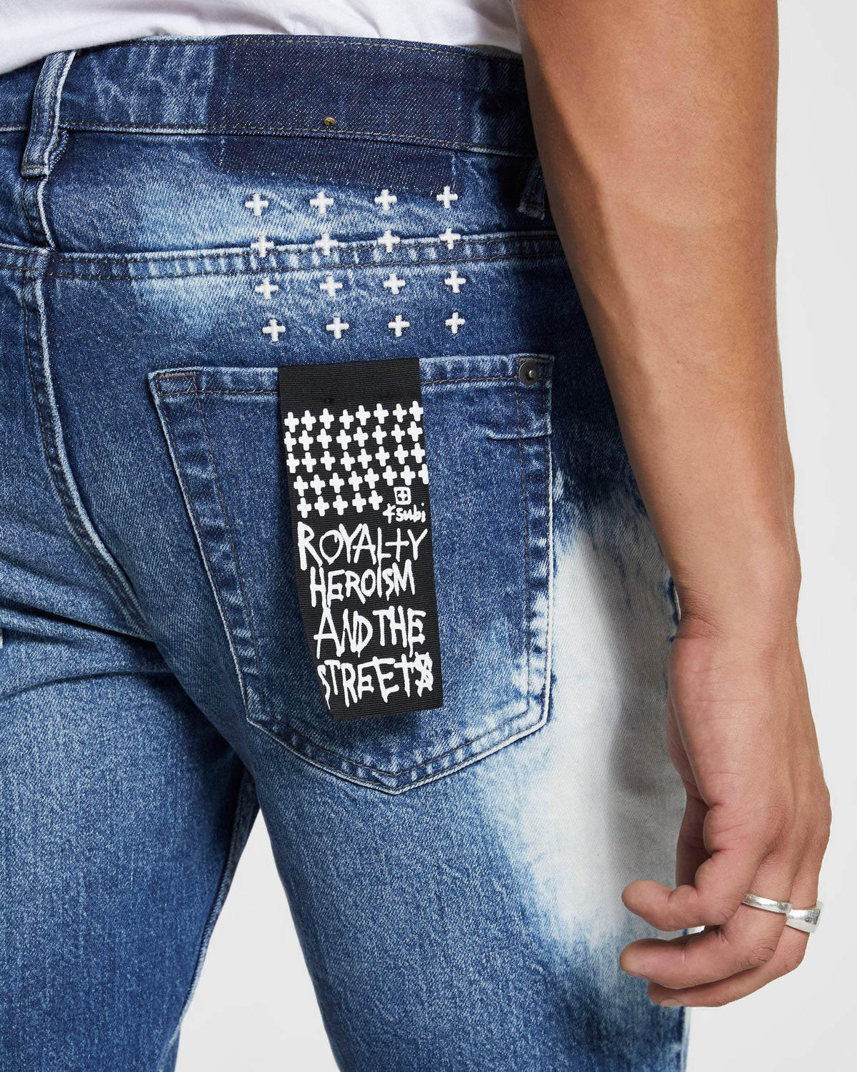 Mens Van Winkle The Heavens Skinny Denim Jeans - Denim