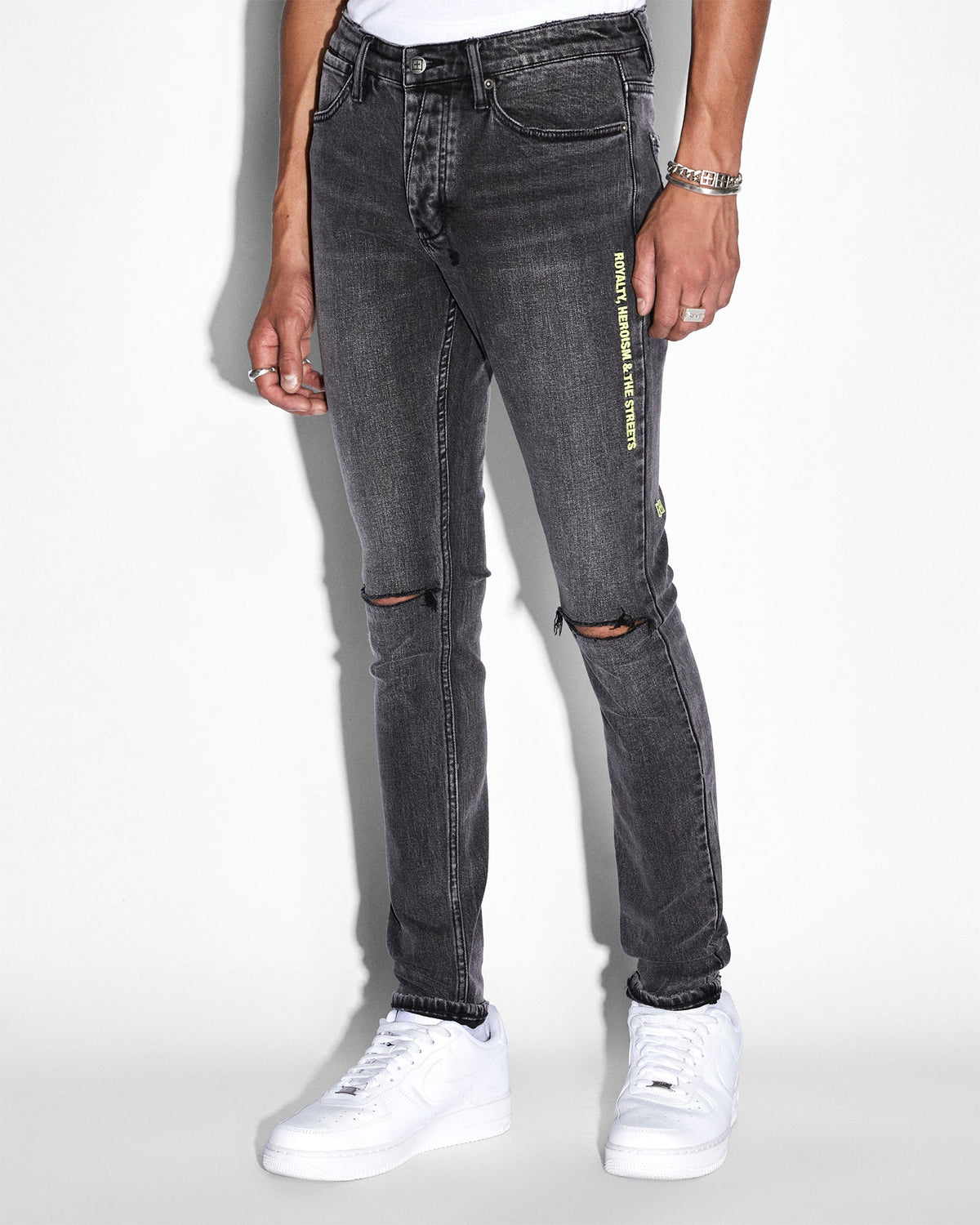 Mens Van Winkle Dance Klass Skinny Denim Jeans - Black