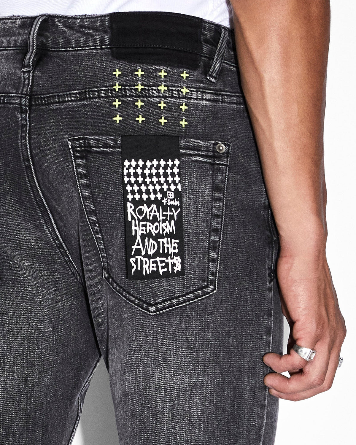 Mens Van Winkle Dance Klass Skinny Denim Jeans - Black