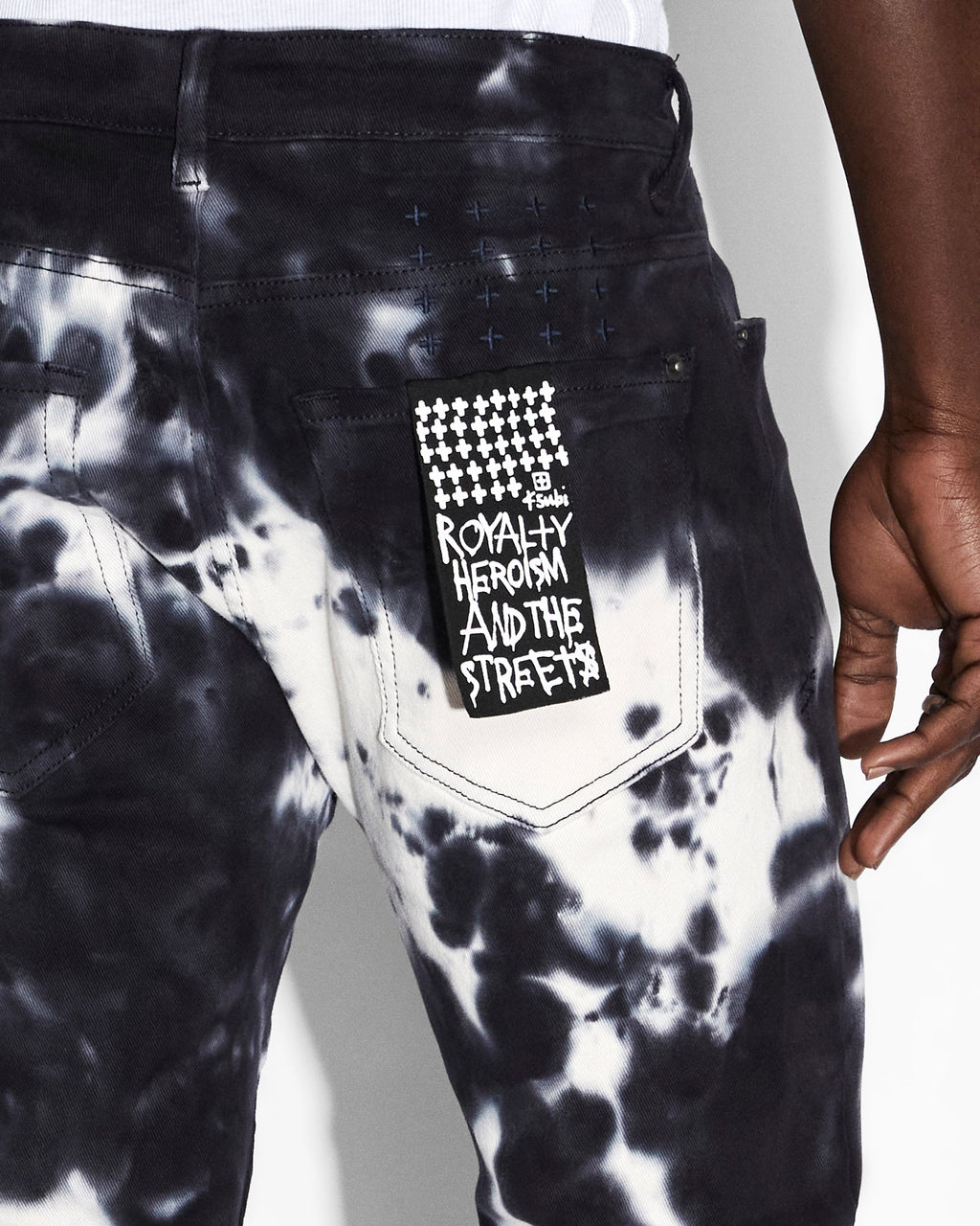 Mens Van Winkle Habits Dialled Skinny Denim Jeans - White
