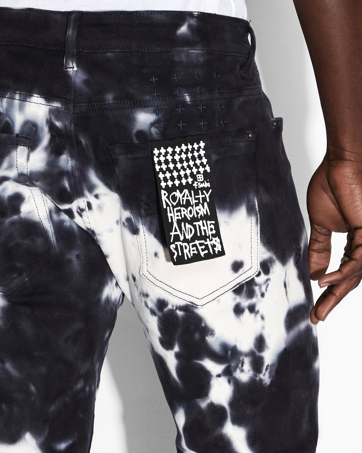 Mens Van Winkle Habits Dialled Skinny Denim Jeans - White