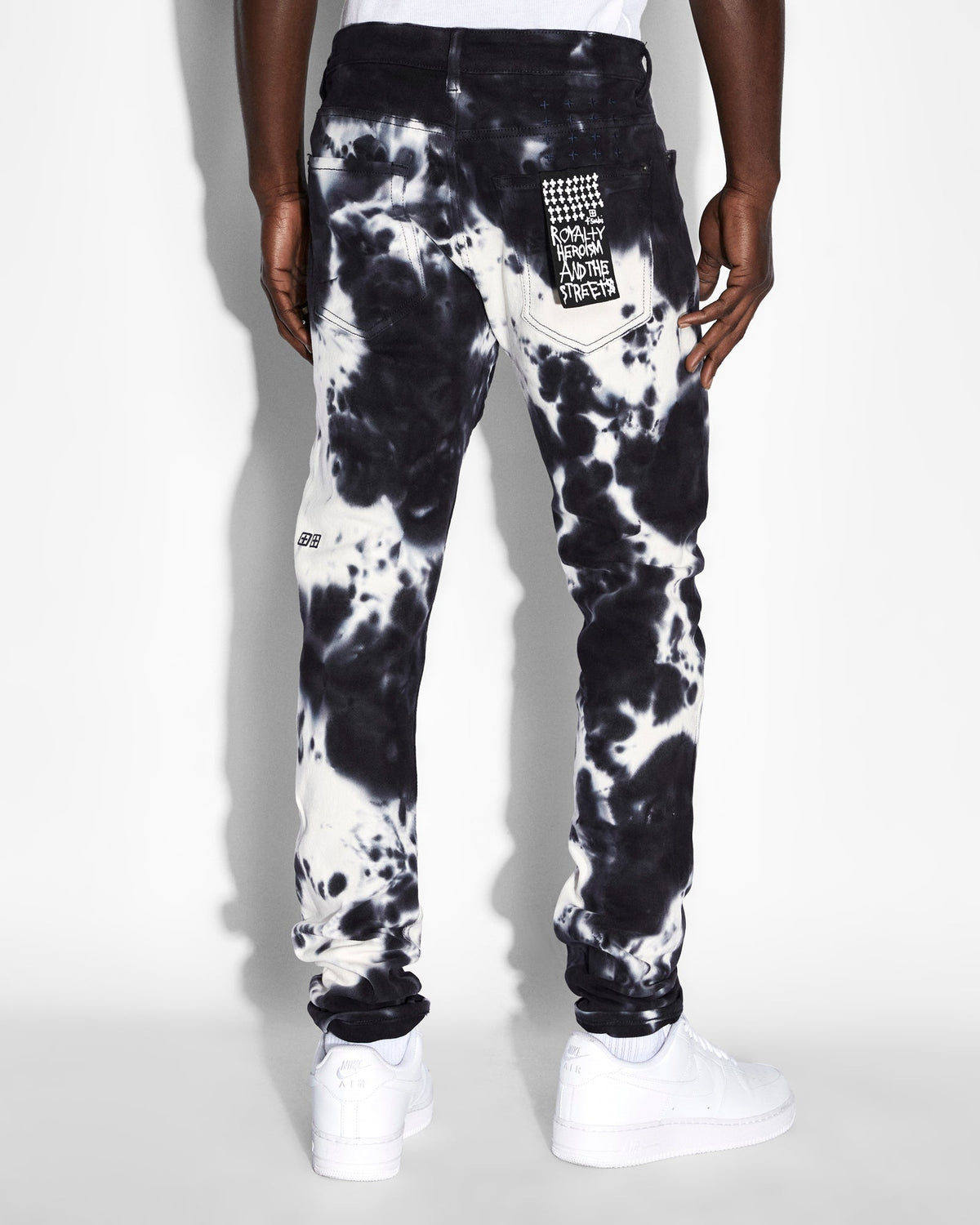 Mens Van Winkle Habits Dialled Skinny Denim Jeans - White