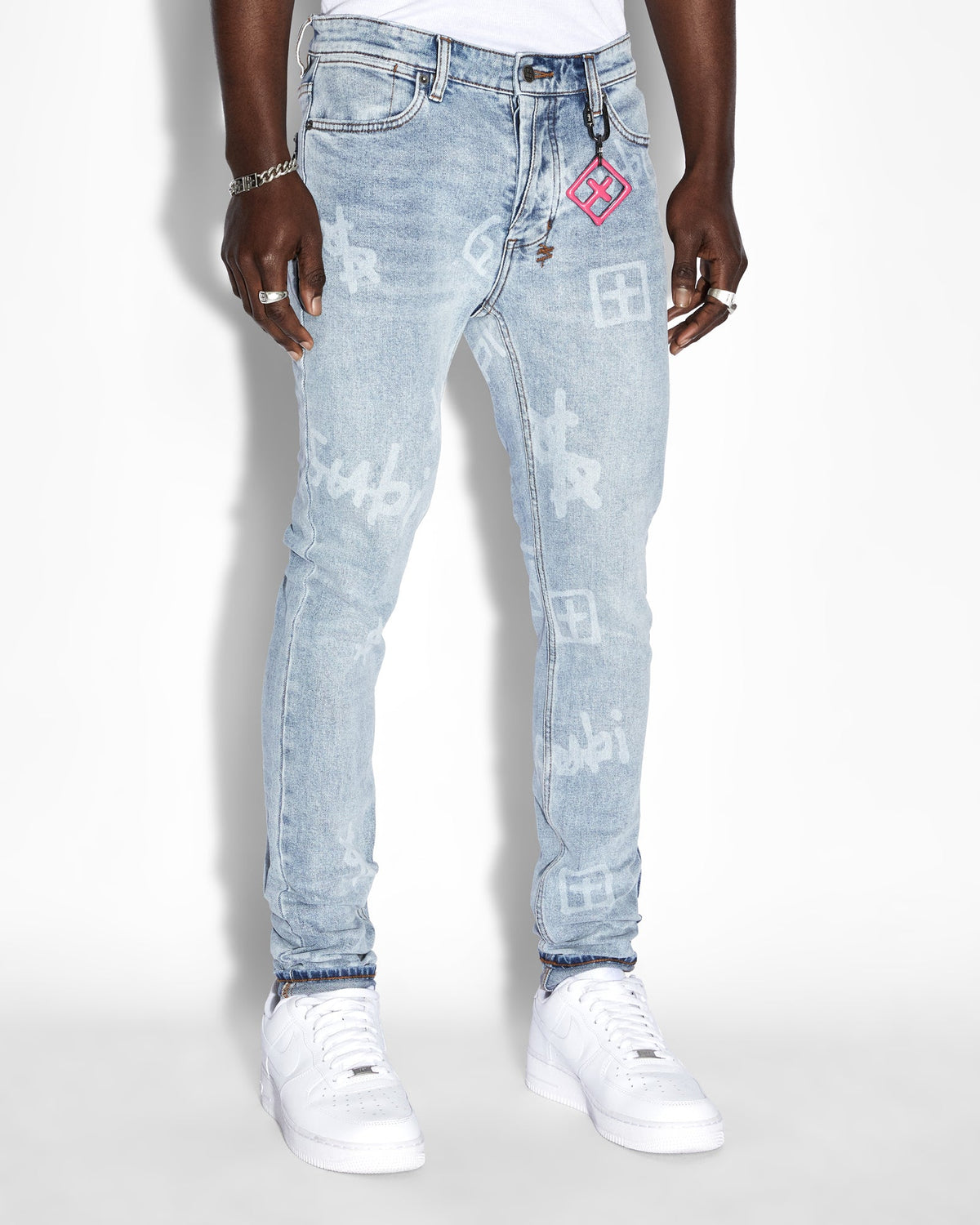 Mens Van Winkle Kash Box Skinny Denim Jeans - Denim