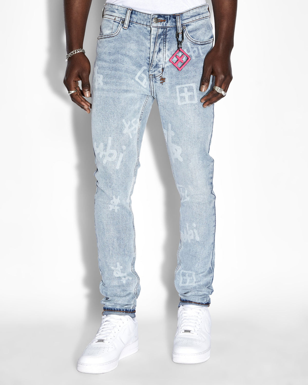 Mens Van Winkle Kash Box Skinny Denim Jeans - Denim
