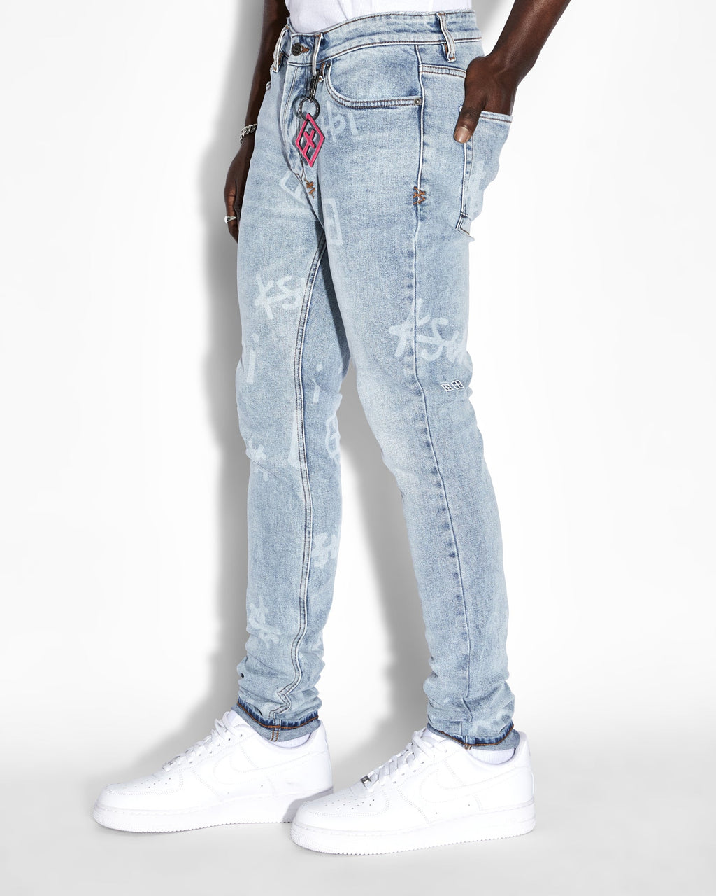 Mens Van Winkle Kash Box Skinny Denim Jeans - Denim
