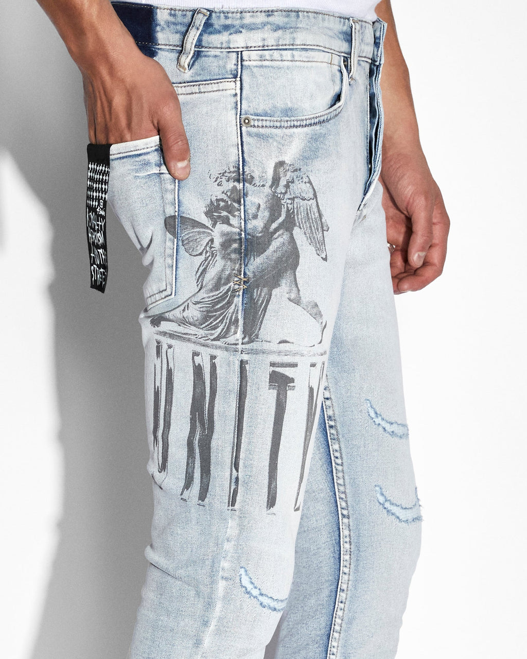 Mens Van Winkle Lovesik Skinny Denim Jeans - Denim