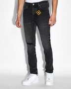 Mens Chitch Disrupt Slim Denim Jeans - Black