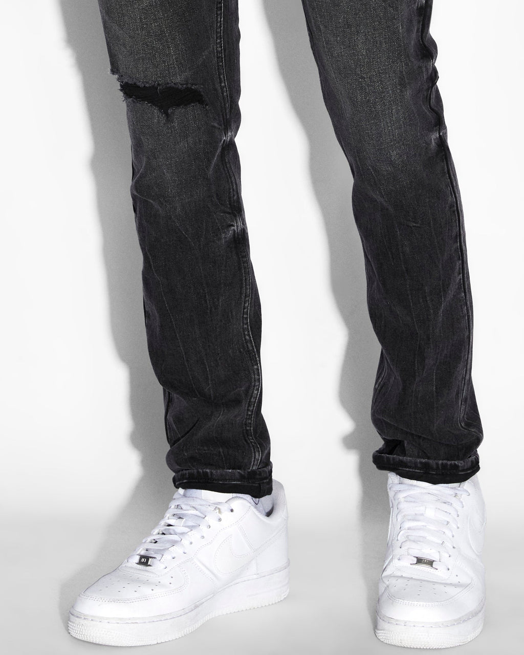 Mens Chitch Disrupt Slim Denim Jeans - Black