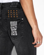 Mens Chitch Disrupt Slim Denim Jeans - Black