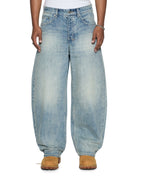 Mens Vorteks Astral Sott Barrel Leg Denim Jeans - Denim