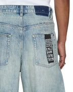Mens Vorteks Astral Sott Barrel Leg Denim Jeans - Denim