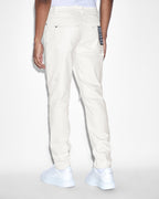 Mens Wolfgang Ivory Repair Tapered Denim Jeans - White