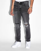 Mens Wolfgang Rose Garden Tapered Denim Jeans - Black