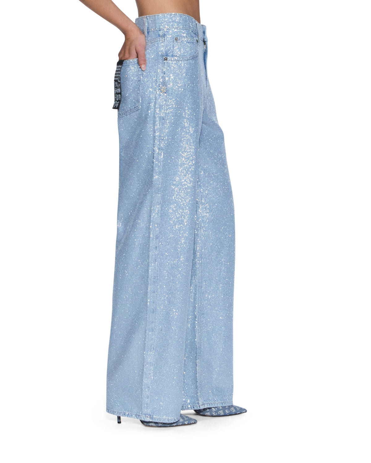 Womens Empire Jean High Rollers Straight Denim Jeans - Denim