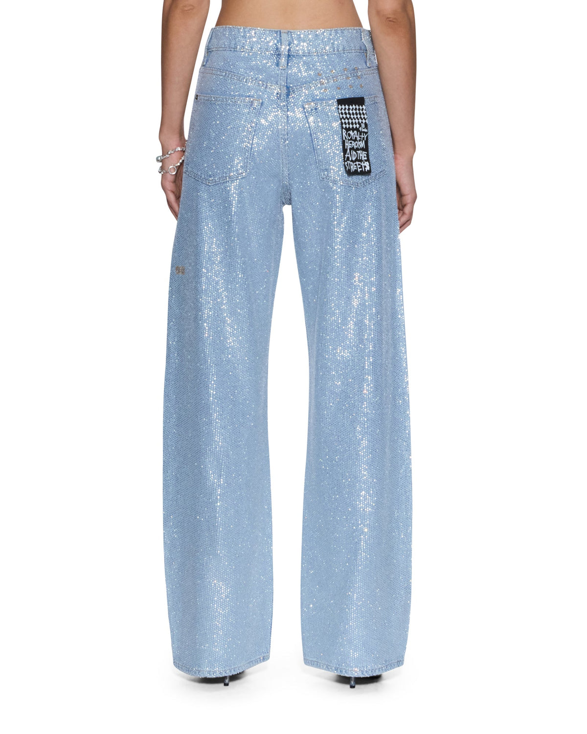 Womens Empire Jean High Rollers Straight Denim Jeans - Denim