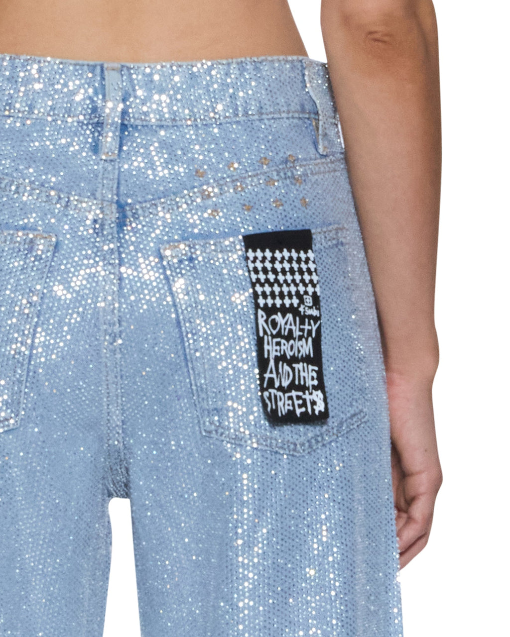Womens Empire Jean High Rollers Straight Denim Jeans - Denim