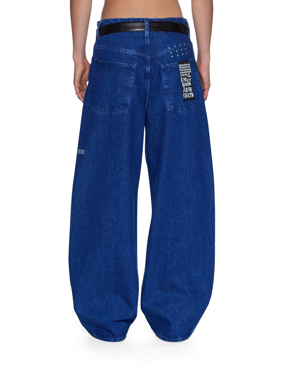 Womens Ksuper Marine Baggy Denim Jeans - Denim