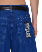 Womens Ksuper Marine Baggy Denim Jeans - Denim