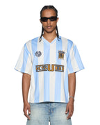 Mens Offside Ss Jersey Skyblu Relaxed Fashion Tops - Blue