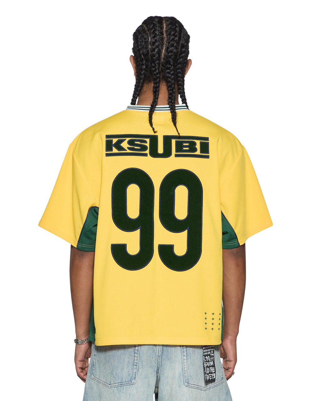 Mens Offside Ss Jersey Gold Relaxed Fashion Tops - Gold