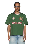 Mens Offside Ss Jersey Green Relaxed Fashion Tops - Green