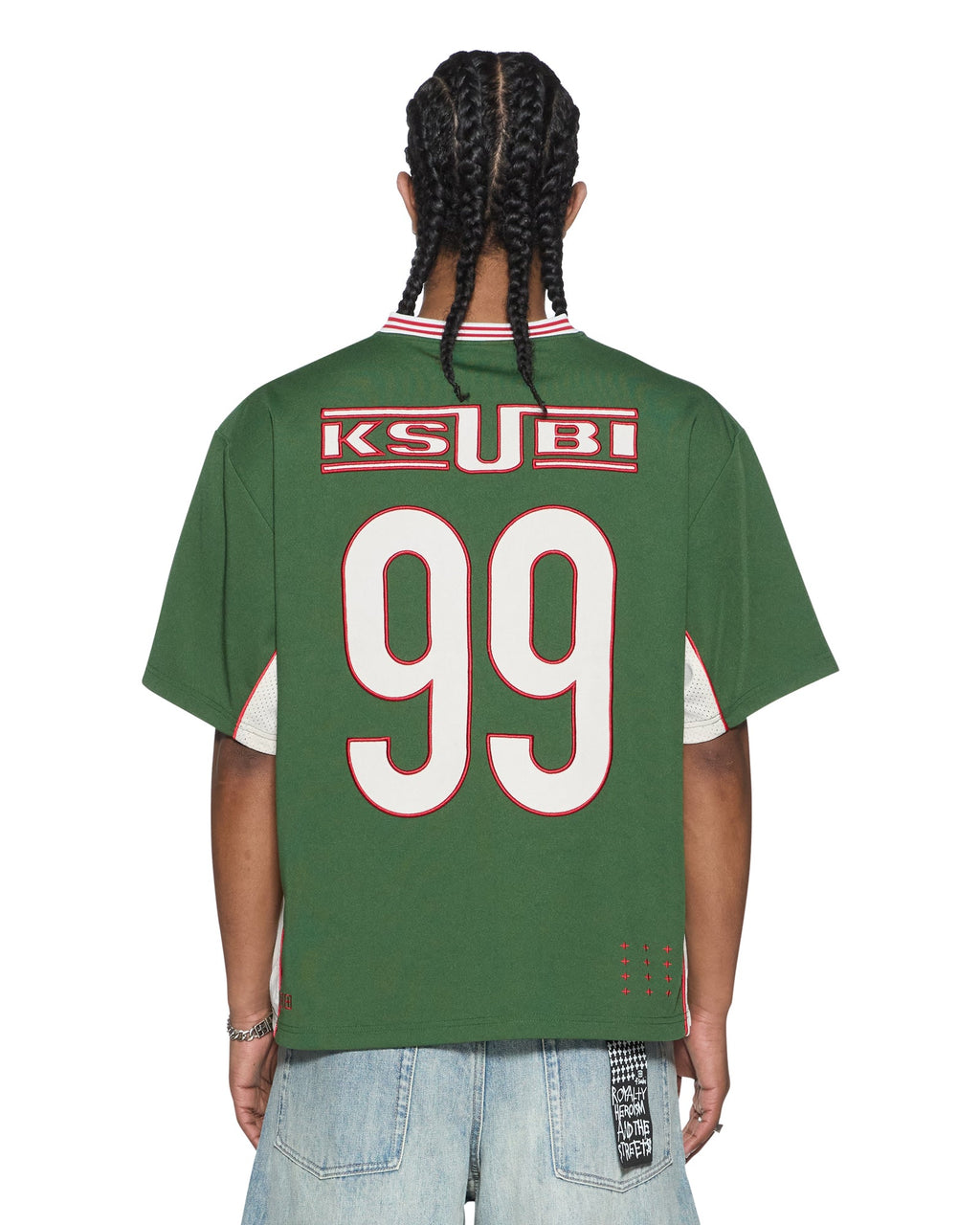 Mens Offside Ss Jersey Green Relaxed Fashion Tops - Green