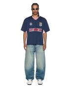 Mens Offside Ss Jersey Navy Relaxed Fashion Tops - Navy