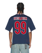 Mens Offside Ss Jersey Navy Relaxed Fashion Tops - Navy