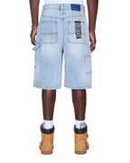 Mens Maxx Operator Short Kasper Blue Relaxed Walkshorts - Denim