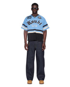 Mens Idol Duke Ss Jersey Nue Blue Boxy Fashion Tops - Blue
