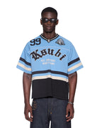 Mens Idol Duke Ss Jersey Nue Blue Boxy Fashion Tops - Blue