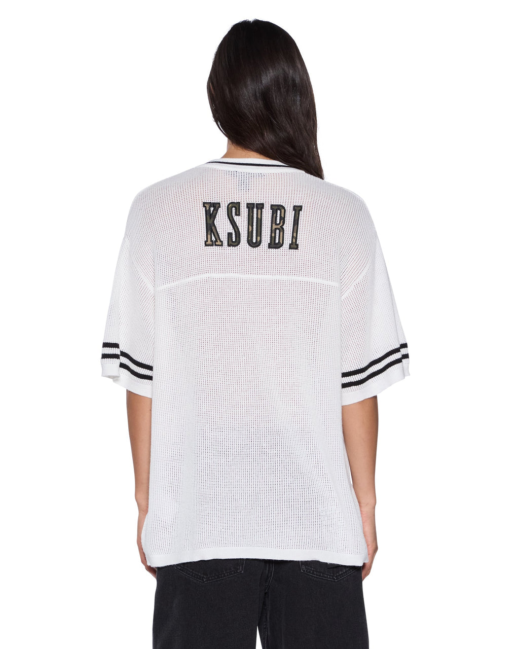 Womens Derby Boyfriend Ss Jersey Camo Shell Relaxed Tees - Green