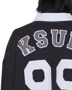 Mens Duke Rugby Ls Jersey Black Oversized Shirts - Black