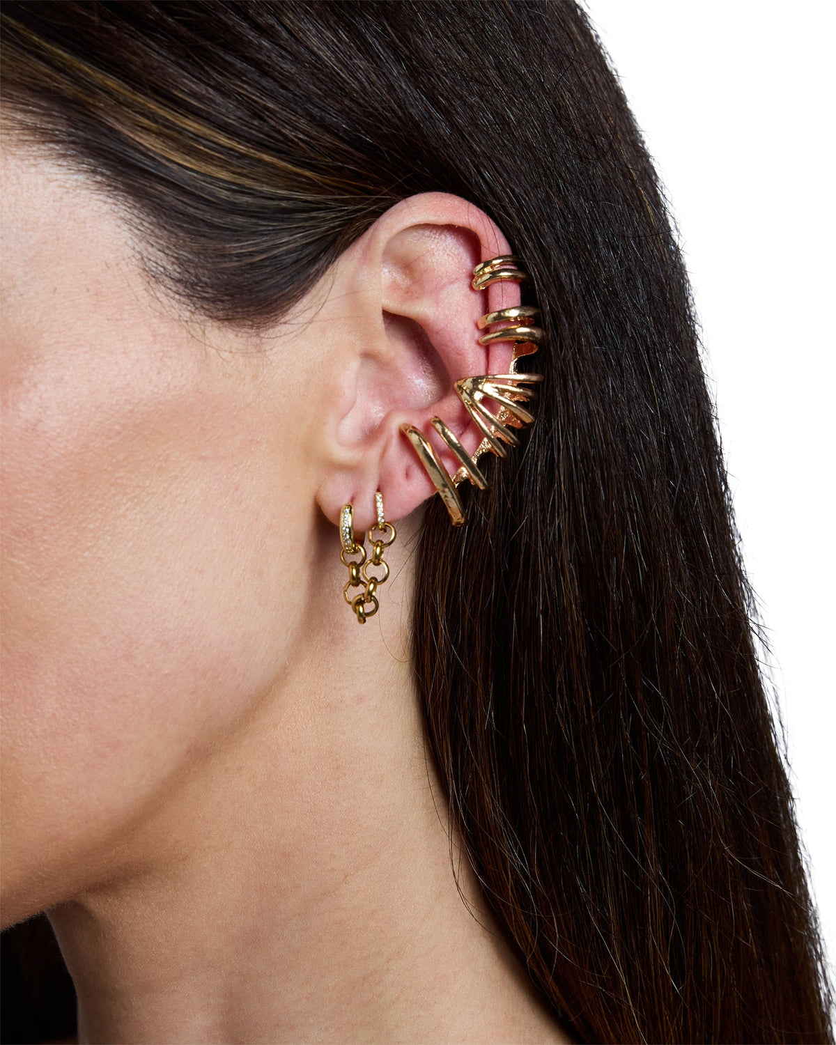 Maxx Ear Cuff Gold Jewellery - Gold