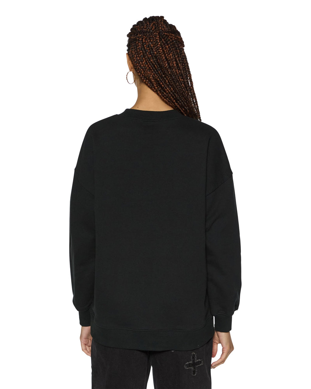 Womens Sott Oh G Crew Black Oversized Fleece - Black