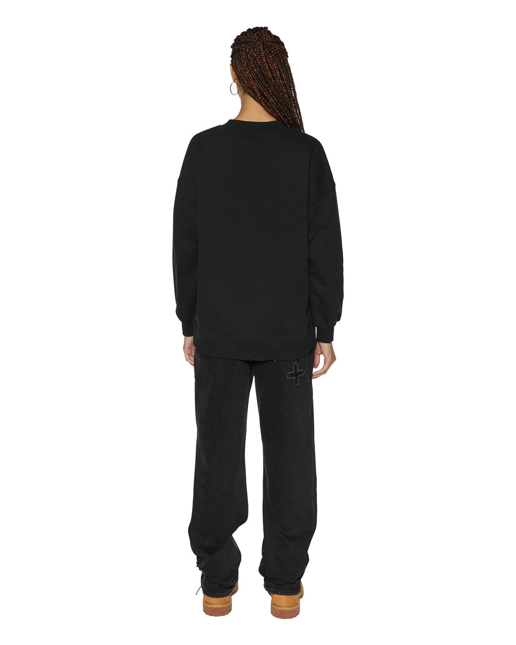 Womens Sott Oh G Crew Black Oversized Fleece - Black