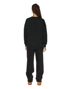 Womens Sott Oh G Crew Black Oversized Fleece - Black