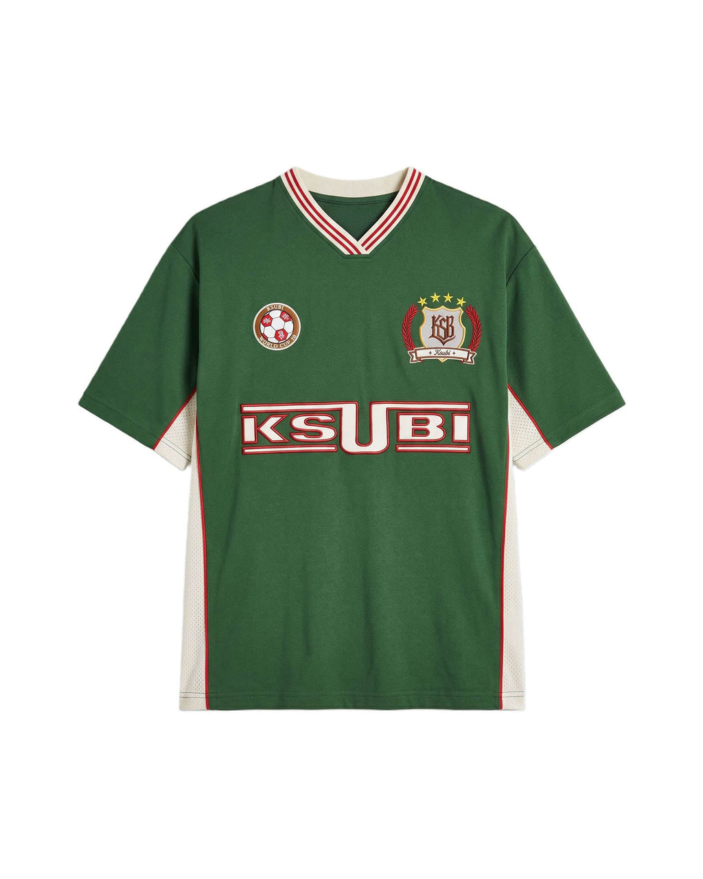 Mens Offside Ss Jersey Green Relaxed Fashion Tops - Green