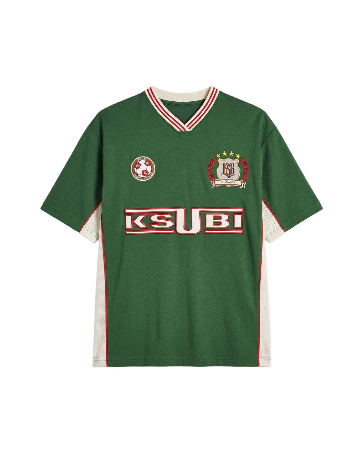Mens Offside Ss Jersey Green Relaxed Fashion Tops - Green