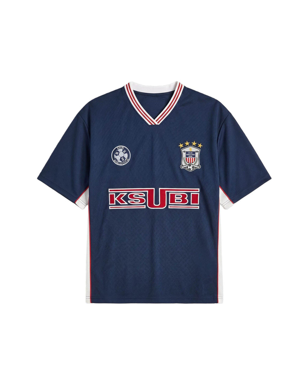 Mens Offside Ss Jersey Navy Relaxed Fashion Tops - Navy