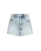 Womens Kali Short Exposed Statik Fitted Walkshorts - Denim