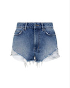 Womens Kali Shorts Exposed Tidal Fitted Walkshorts - Denim