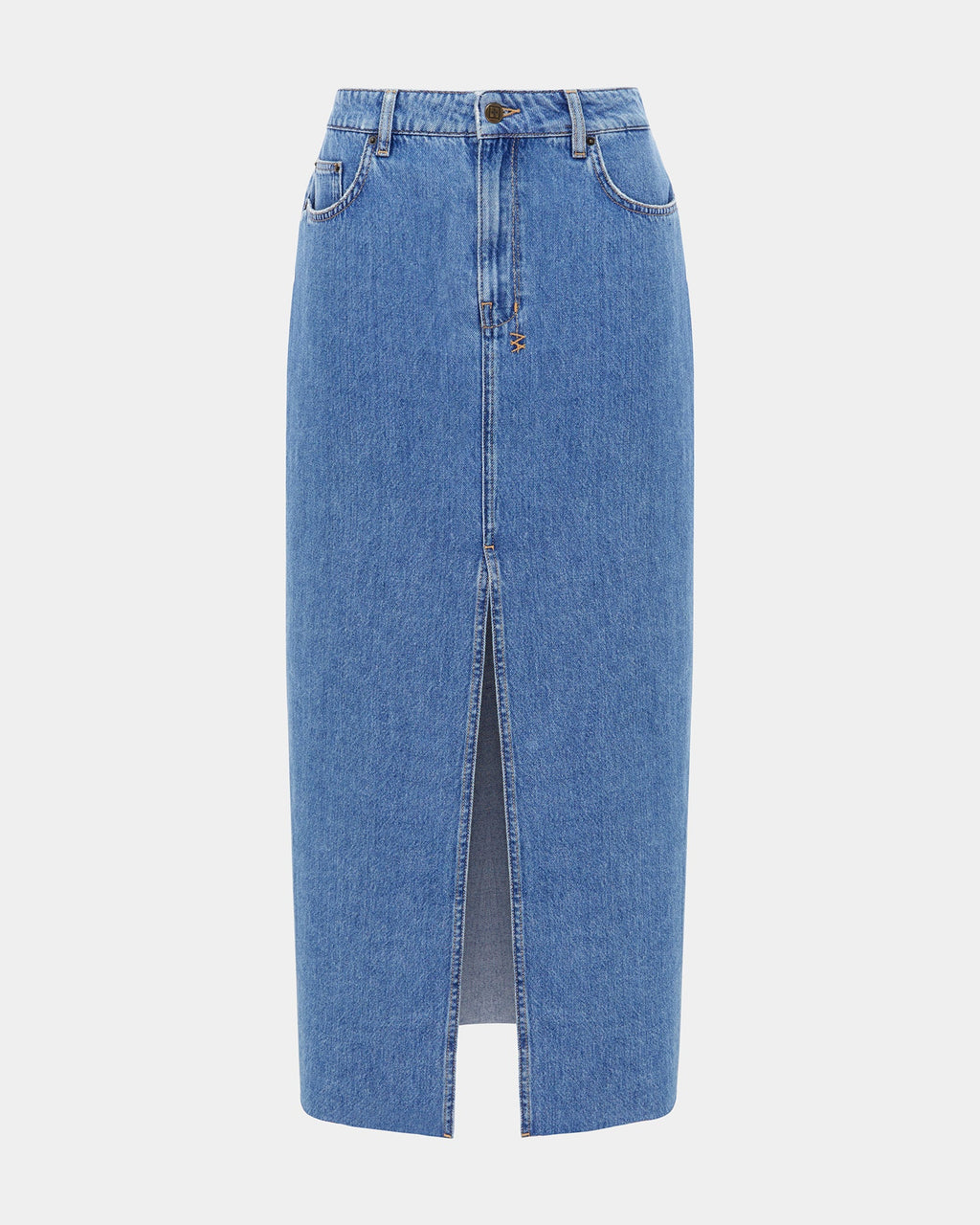 Womens Kara Maxi Skirt Heritage Straight Skirts - Denim