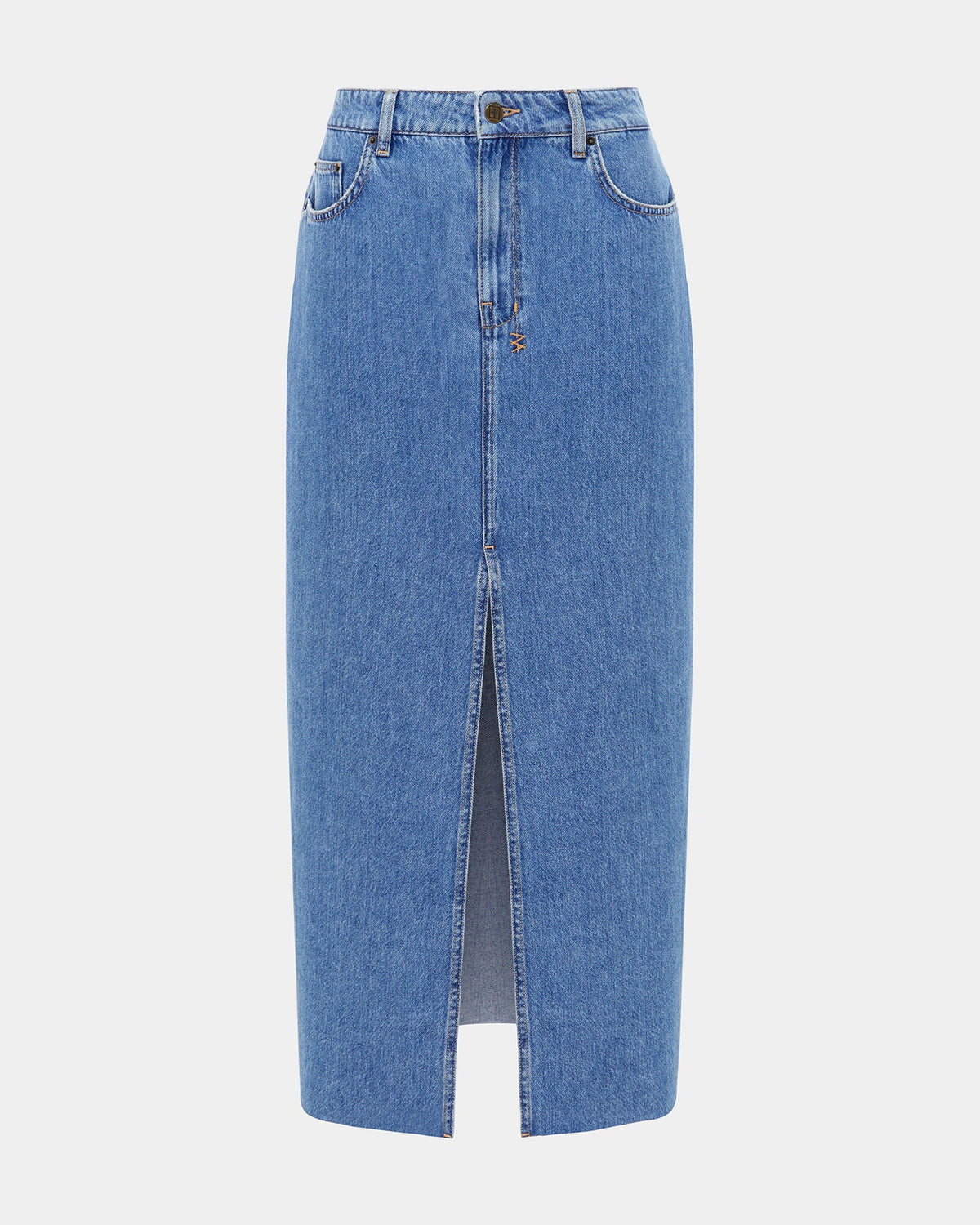 Womens Kara Maxi Skirt Heritage Straight Skirts - Denim