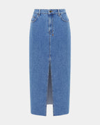 Womens Kara Maxi Skirt Heritage Straight Skirts - Denim