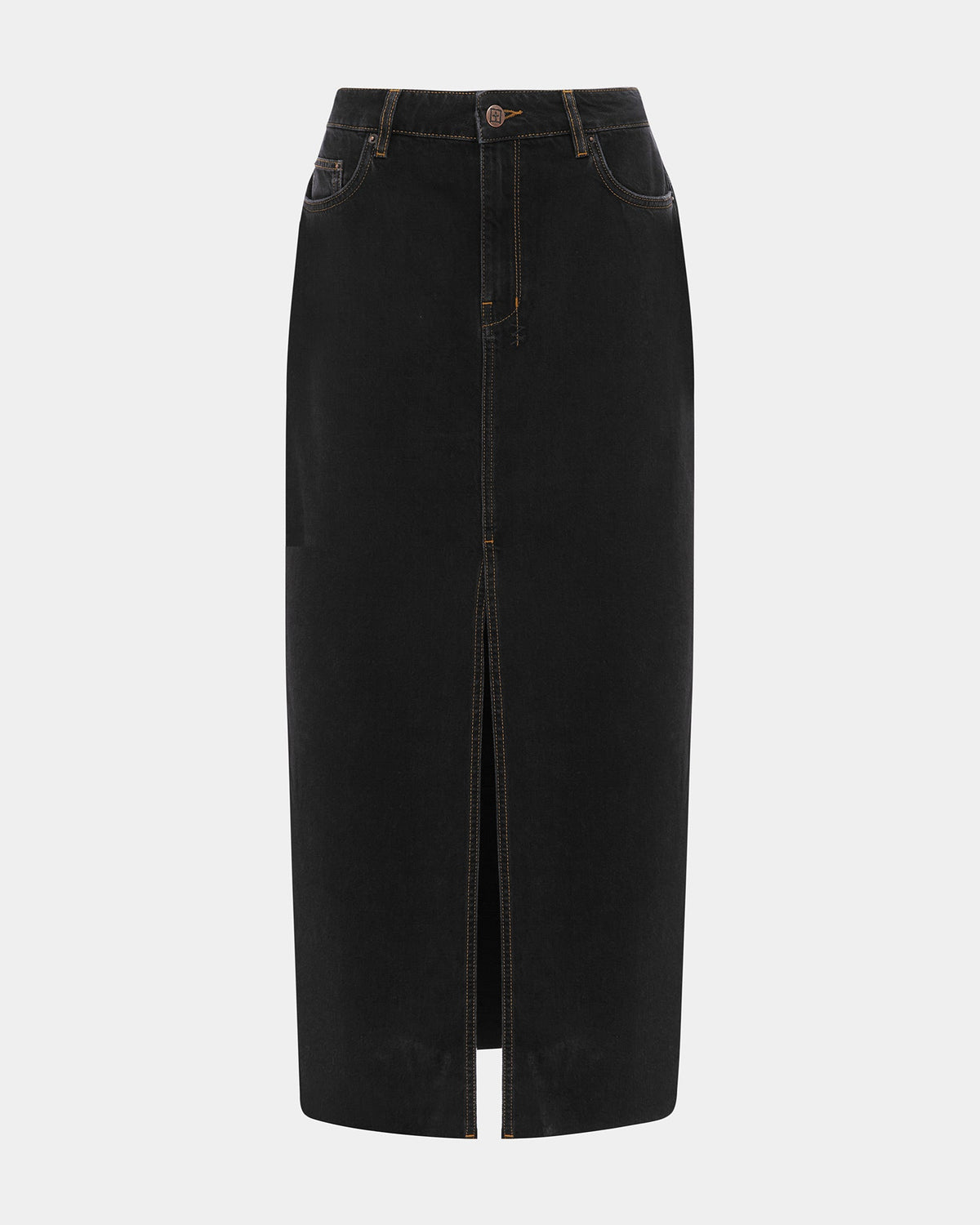Womens Kara Maxi Skirt Pitch Straight Skirts - Black
