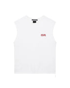 Mens Kingdom Cut Off Biggie Tee White Oversized Tees - White