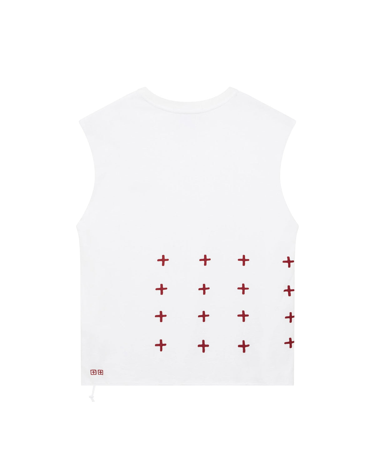 Mens Kingdom Cut Off Biggie Tee White Oversized Tees - White